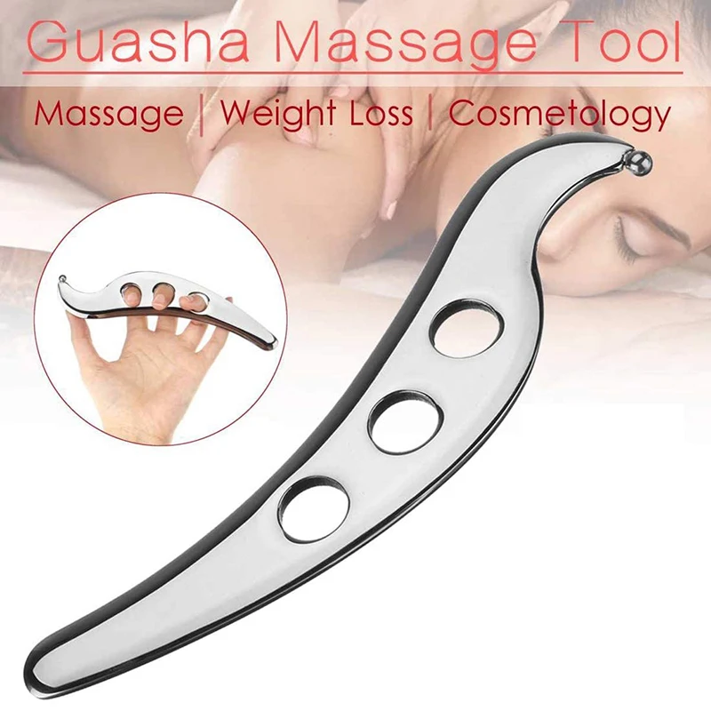 Gua Sha Tool Stainless Steel Manual Scraping Massage Tools Physical Therapy Pain Relief Myofascial Release Tissue Mobilization