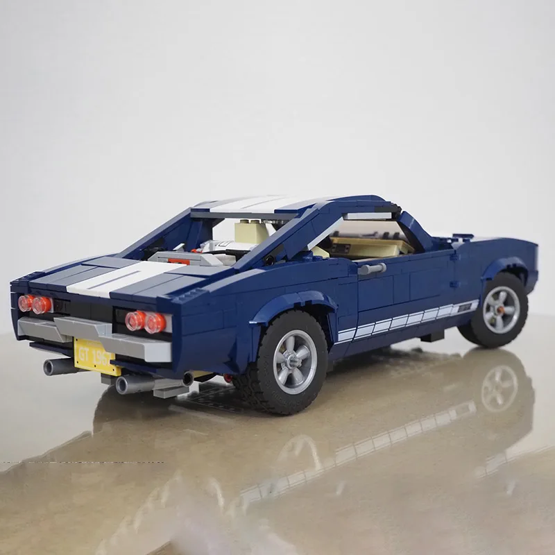 NEW 1328Pcs MOC Customizable MC68 Muscle Classic Cars Model 10265 Ford Mustang MOD Building Blocks Assembly DIY Brick Toys Gifts