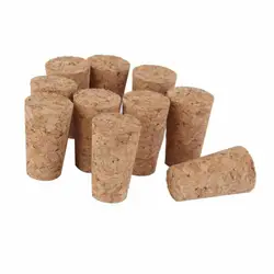 10pcs High Quality Wood Wine Glass Bottle Stopper Kettle Pudding Container Cork Cap Burette Buret Tube Lid 7 Sizes