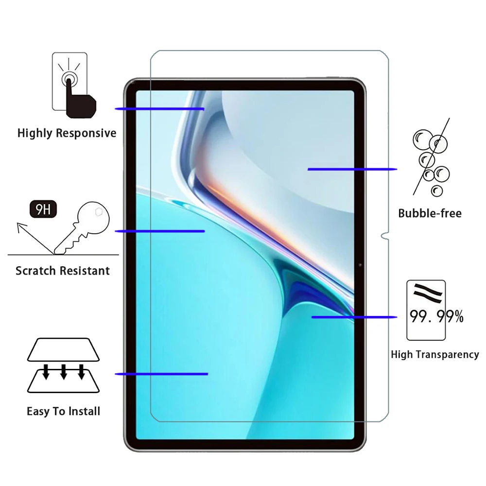 9H الزجاج المقسى لهواوي MatePad 11 (2021) 10.95 بوصة حامي الشاشة اللوحي فيلم واقية لهواوي MatePad 11 10.95''