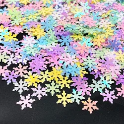 1200 pz/lotto 15g 10mm Paillettes fiocco di neve Paillettes sciolte Paillettes cucito artigianale Scrapbooking fai da te