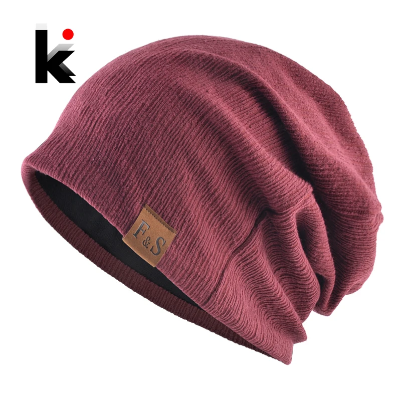 Fashion Unisex Beanie Knitted Flexible Hat For Women Spring Autumn Casual Soft Skullies Beanies Men Streetwear Hip Hop Bonnet