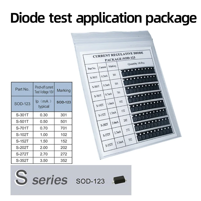 CRD LED SMD Current Regulative Diode  Kit Set  S-301T ~S-352T  S-452T ~ S-183T  L-1822 ~L-3339