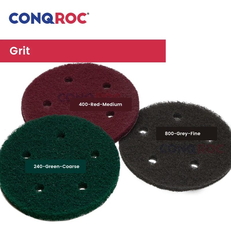 12 peças 125mm (5-Polegada) 5-hole almofadas de limpeza de náilon gancho e loop limpeza de limpeza de discos de limpeza de ferrugem removedor de argamassa de energia