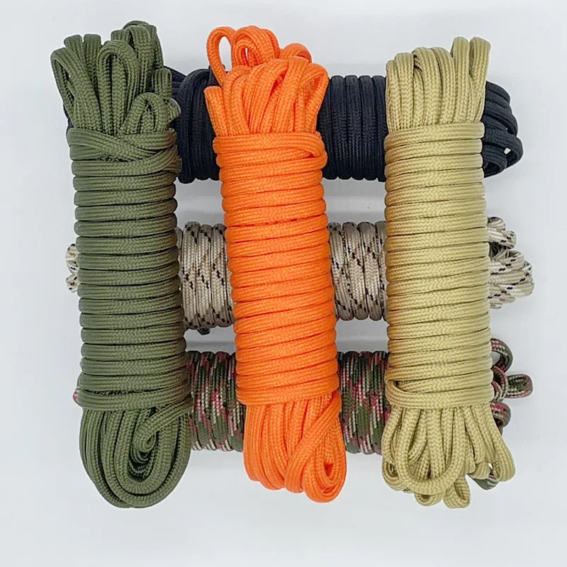 100FT 50FT Dia.4mm 9 stand Cores Paracord for Survival Parachute Cord Lanyard Camping Climbing Camping Rope Hiking Clothesline