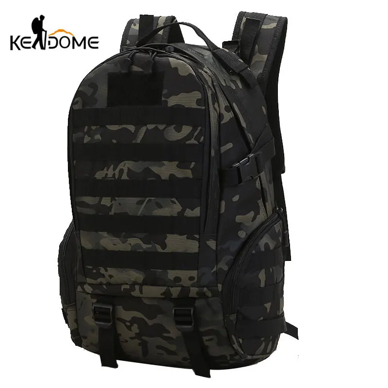 

35L Tactical Backpack Camping Assault Molle Sports Bags Outdoor Mountaineering Hiking Trekking Camouflage Hunting Bag XA369WD