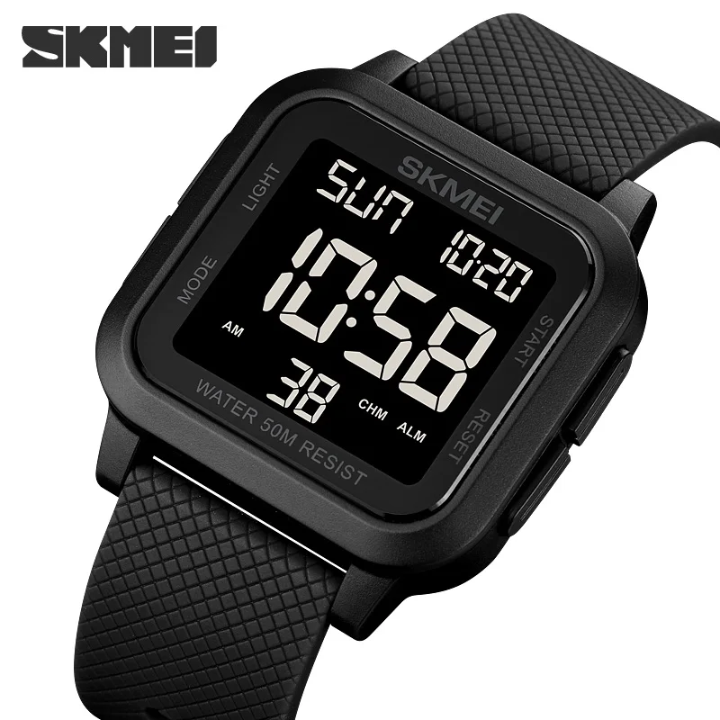 

SKMEI 1894 Digital Watch For Men 2Time EL Light Display Sport Chrono Men's Watches Waterproof Countdown Clock Relogio masculino