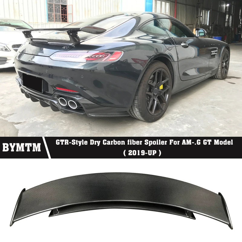 

GT-R Style Dry Carbon fiber Spoiler Bumper Car accessories For BENZ AMG GT