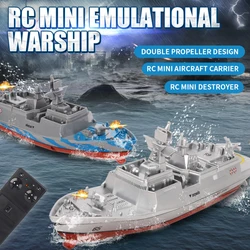Double Propellers High Speed Boat RC Warship Battle Boat Simulation Warship Waterproof RC destoryer Away from water conductive