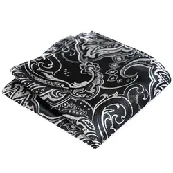 Floral Navy Blue Dark Red Crimson Silver Black Mens Pocket Square Silk Jacquard Woven Wholesale Handkerchief Suit Gift For Men