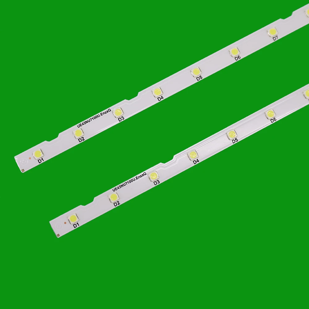 10Pieces/Lot LED Strip For Samsung 43NU7100 UE43NU7100 UN43NU7100 UE43NU7100U AOT_43_NU7100F UE43NU7120U UE43NU7170U BN96-45954A