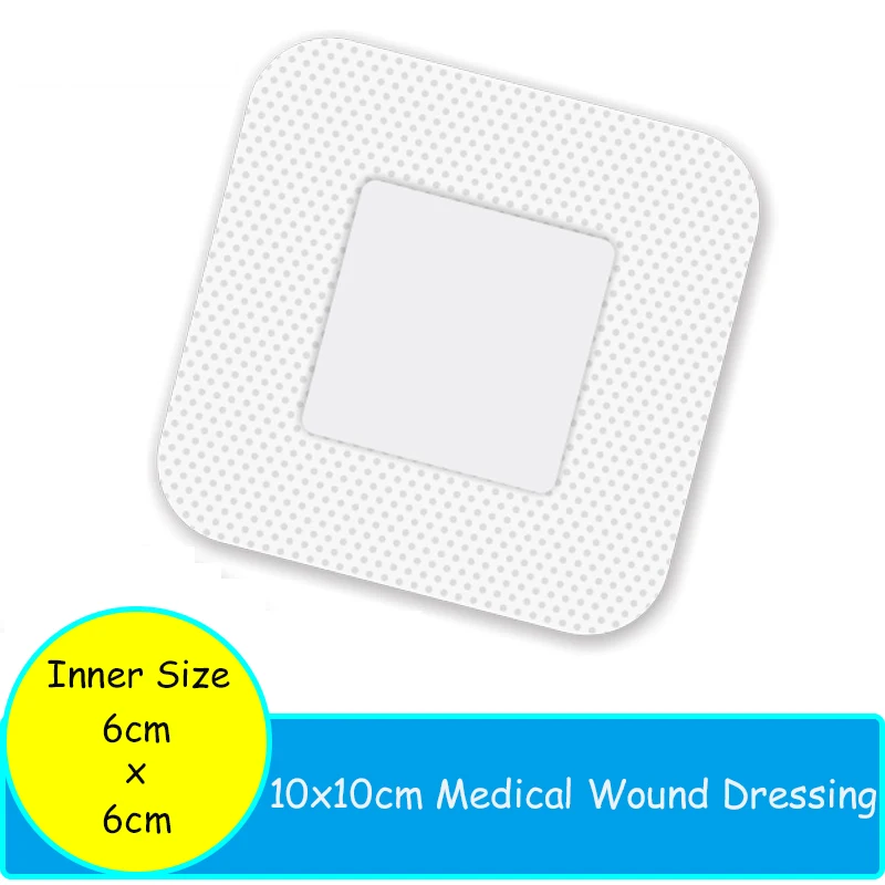 20Pcs Individual Package 10cmx10cm/15cm/20cm/25cm Medical Large Bandaids Self-adhesive Dressing Sterile Gauze For Wounds