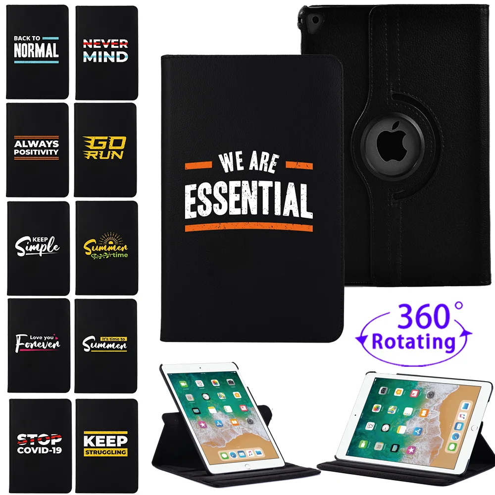 

360 Degree Rotating Case for IPad Air 1 Air 2 9.7'' Smart Leather Stand for IPad 9.7 2018 2017 Case 5th 6th Generation Cover