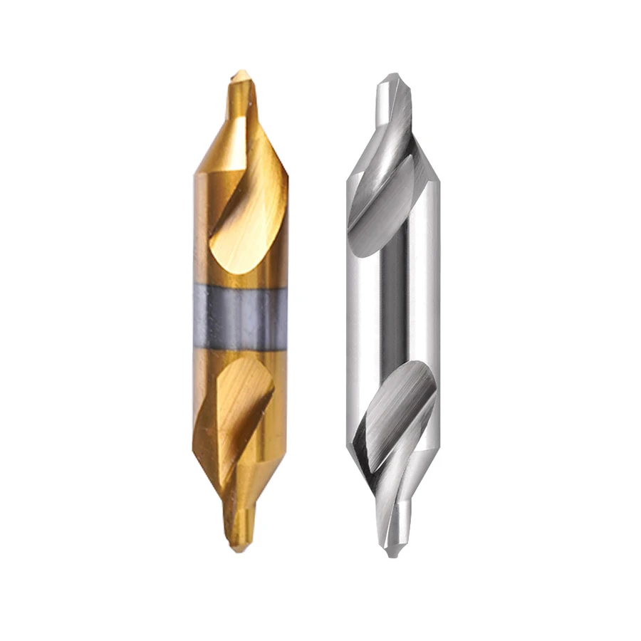 

Center drill bit coated titanium spiral groove all ground stainless steel center drill type A positioning fixed point drill set