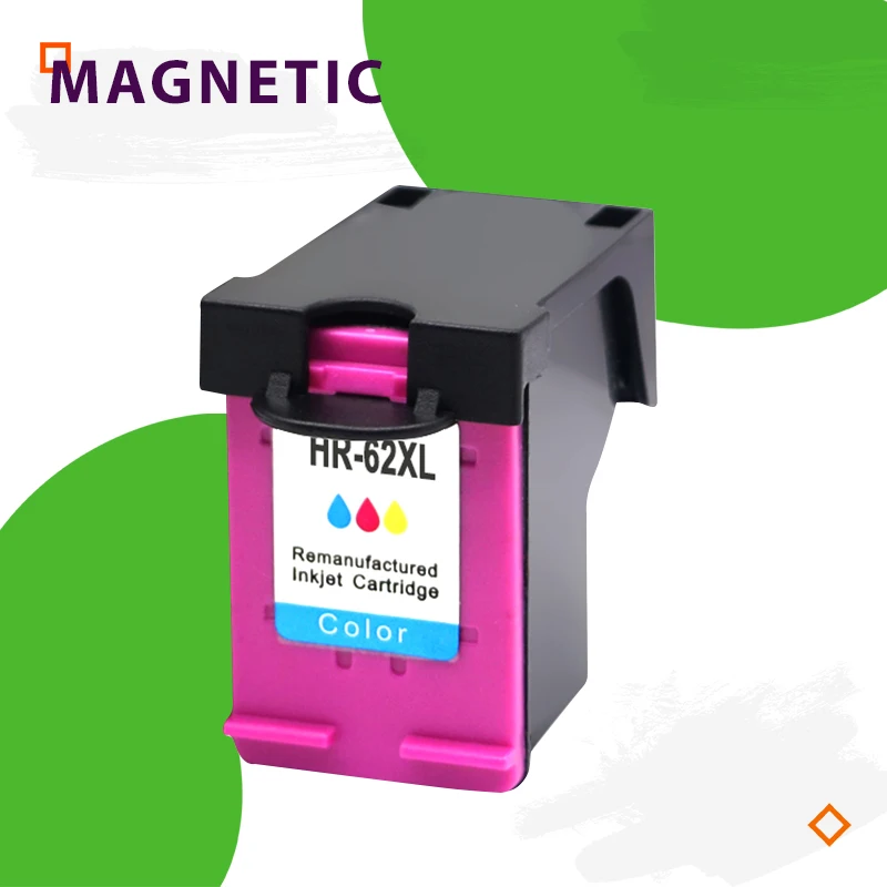 Color Magnetic Compatible Ink Cartridge For HP62 62xl For HP Envy 5640 5660 7640 5540 5545 5546 5548 Officejet 5740 5741 5742