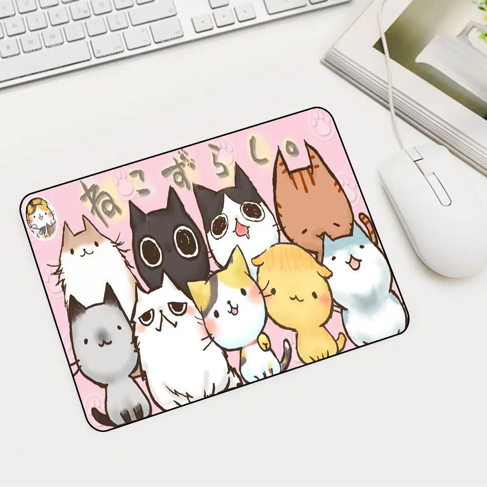 

MRGLZY Small Mouse Pad One Generation of Cute Cat Gamer Laptop Gaming Accessories PC Mini Keyboard rug Coaster Kawaii Mouse Pad