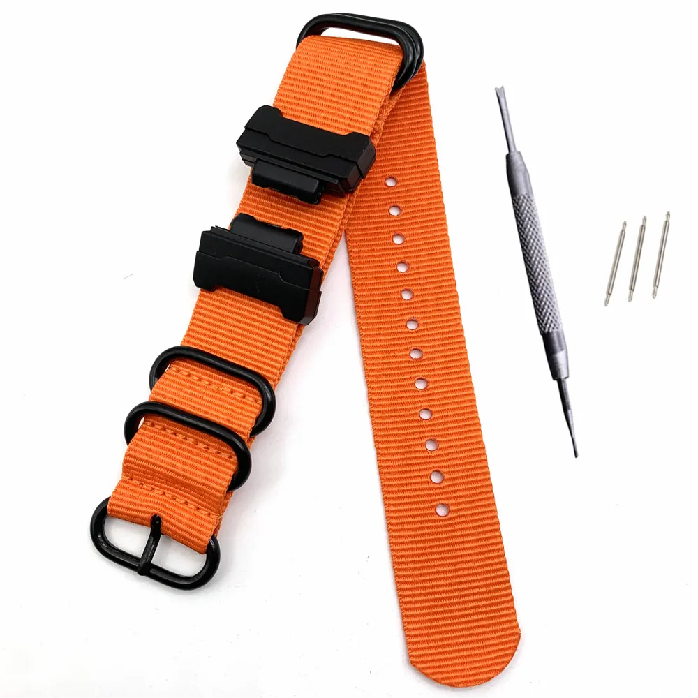 Nylon Watchband for G-shock DW-5600 6900 GA-110 GW-M5610 DW-9052/GLS-8900 Series Watch Strap Band + 16mm Interface Terminals