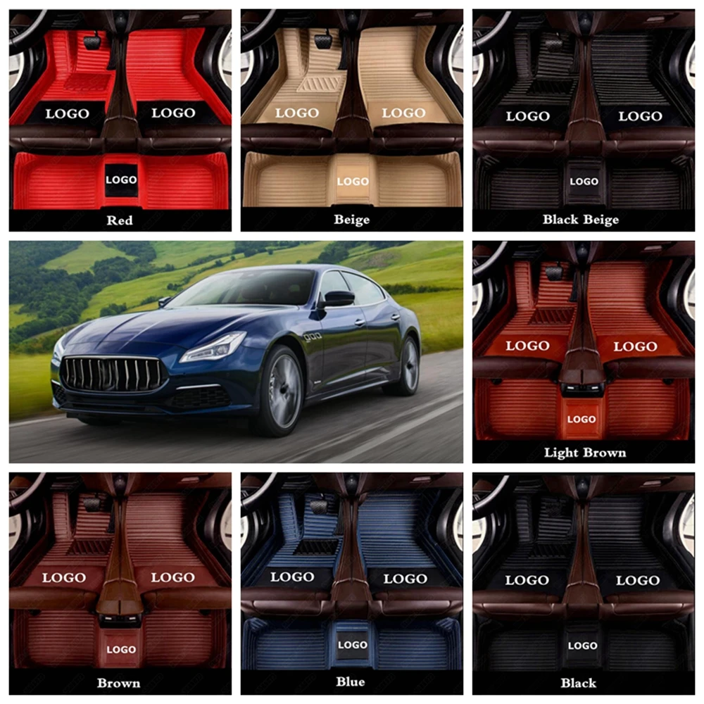 

Car Floor Mats for Maserati Quattroporte GranTurismo Ghibli Levante Waterproof Custom All Weather Auto Foot Rugs Mat Pads Carpet