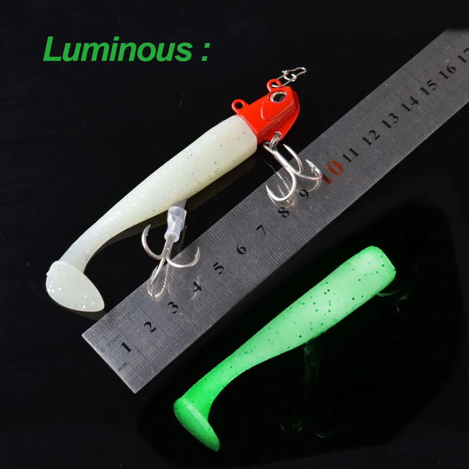 TOMA Black Minnow Jig Head 14g 21g 27g 35g 50g Fishing Lure Inter-change-able Soft Body VIB Bass Soft Bait Fishing Tackle