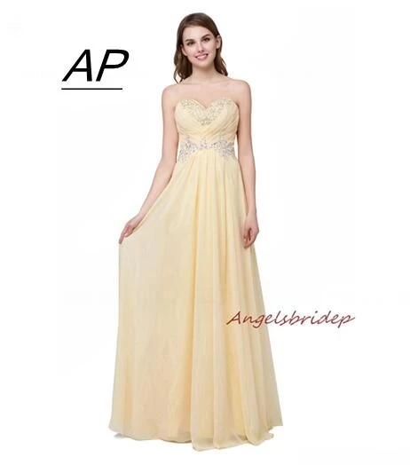 

Charming Sweetheart Chiffon Bridesmaid Dress 2021 Sparkly Beads Sequins A-line Dress For Wedding Party Lace-up Vestido Madrinha