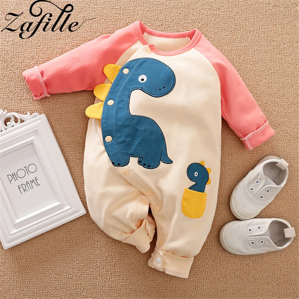 ZAFILLE Animals Newborn Baby's Rompers Cute Cartoon Crawlers For Kids Unisex Clothing Girls Overalls For Children's Jumpsuits