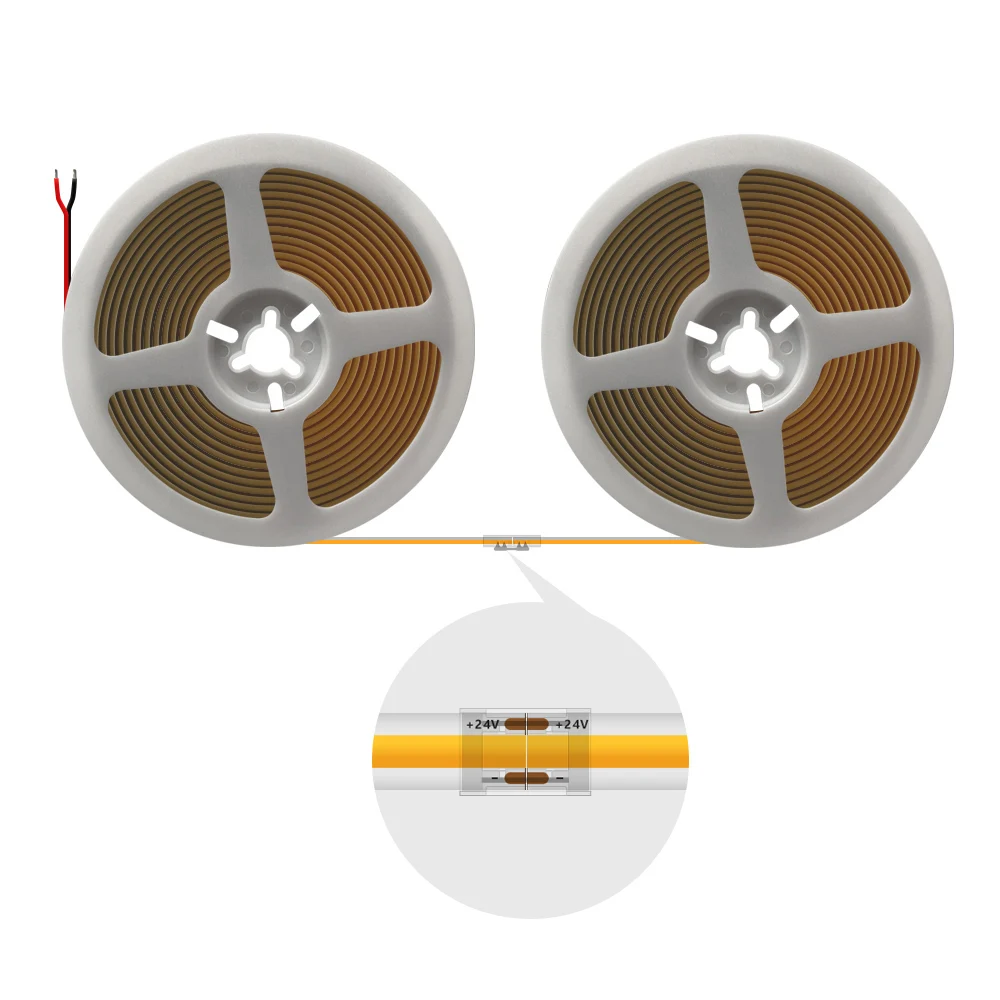 Superhelle 1900LM 10mm COB LED Streifen Lichtleiste Raumdekoration 480LED Band Lichter Wand Küche Warmweiß 3000K 4000K Dimmbar – Detail 12