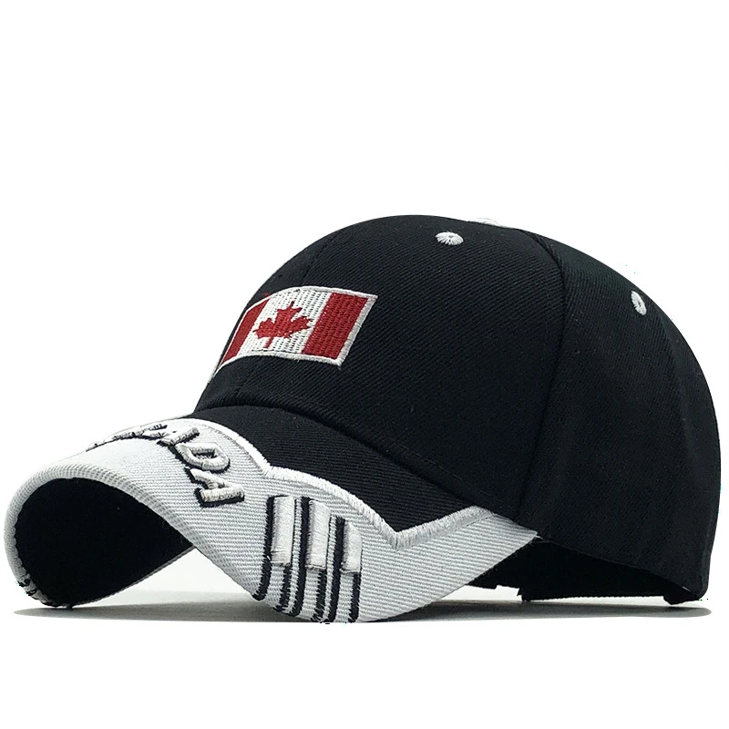 Gorras Brand Canada Flag Men fishing Baseball Cap Of Canada Hat Mens Snapback Bone Adjustable Wonmen Baseball Hat Snapback Hat