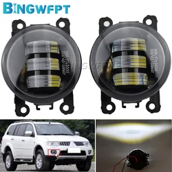 DRL Fog Lamp Assembly H8/H11 12V Interface 9cm In Diameter Fog Light For Mitsubishi Pajero Montero Sport 2008-2014 L200