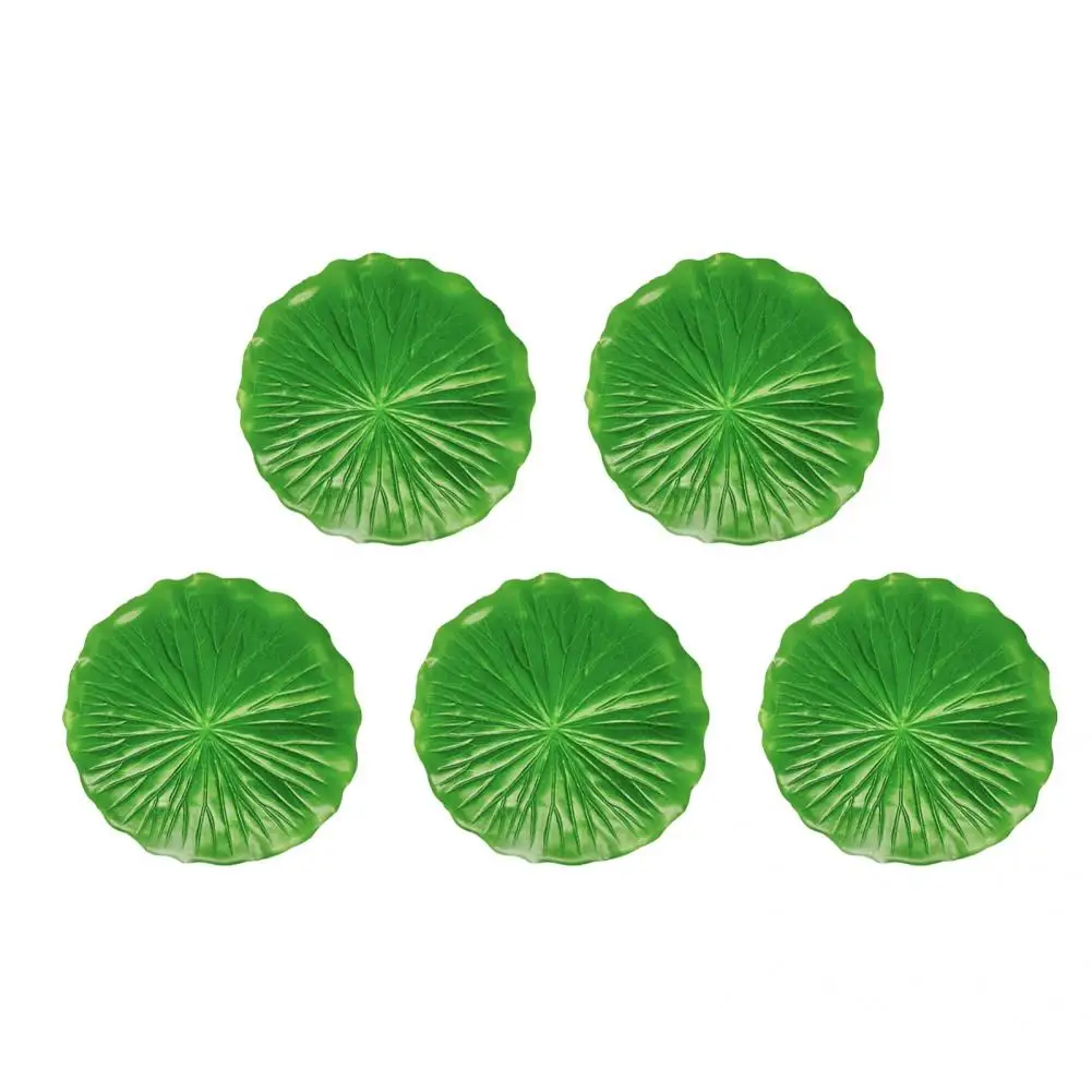 Anti-deform Pool Decoration Exquisite Realistic Canna Lotus Leaves Plant for Water