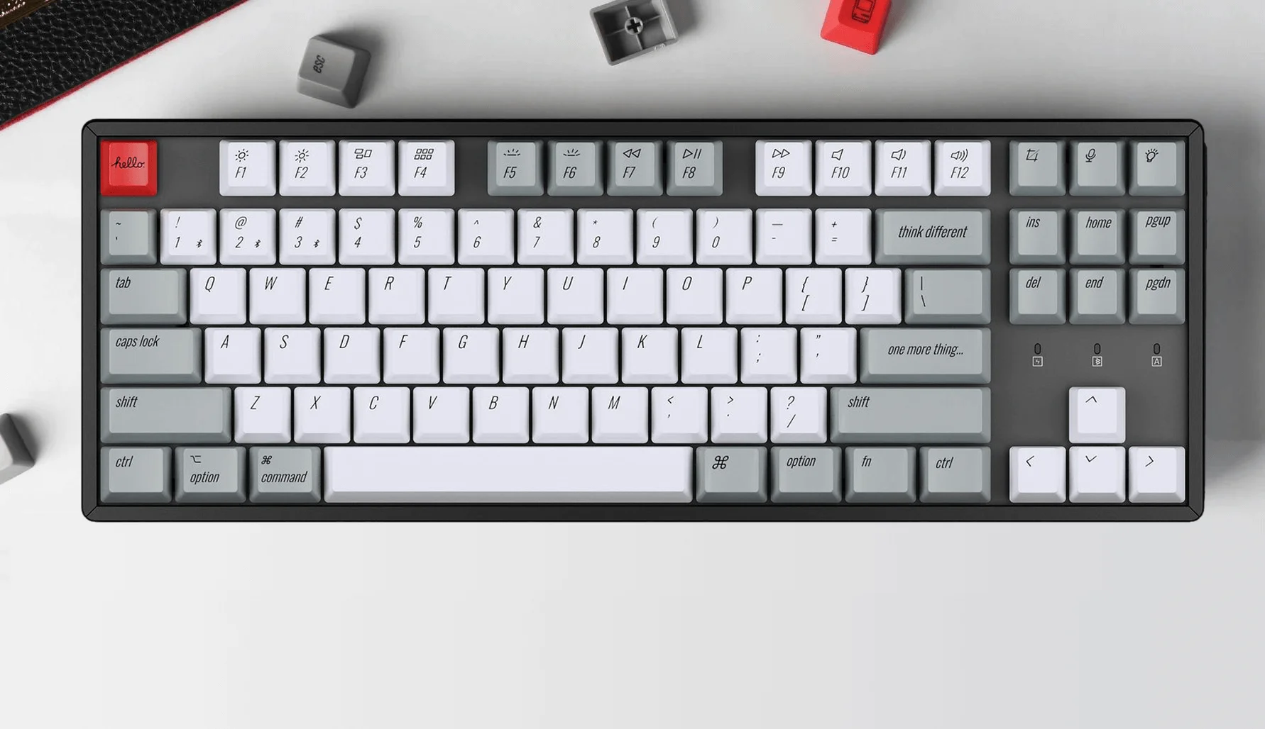 Keychron OEM Profile PBT Retro Keycap Set for K8 Wireless Mechanical Keyboard