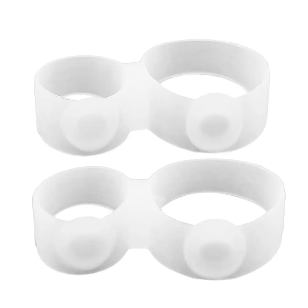 Dieta de silicona magnética para adelgazar, anillo de doble dedo del pie, masaje para pérdida de peso, Fitness, 2 piezas/1 par
