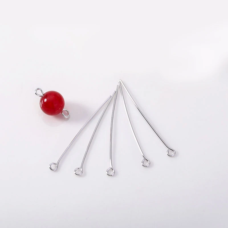 20PCS 20MM 25MM 30MM 35MM 24K Gold Color Eye Pins Bead Pins Connector High Quality DIY Jewelry Making Findings Accessories