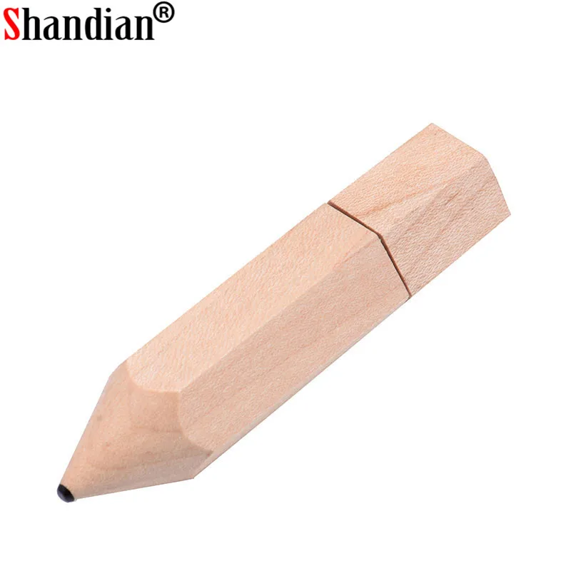 SHANGDIAN-ذاكرة usb على شكل قلم رصاص مزودة بشعار ، 4 جيجابايت ، 8 جيجابايت ، 16 جيجابايت ، 32 جيجابايت ، 64 جيجابايت ، usb 2.0 ، هدية مخصصة