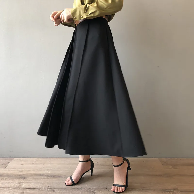 

MRMT 2024 Brand New Woen's Skirt High Waist Pleated Stitching Skirt For Women In Early Big Pendulum A-Shaped Umbrella Skirt ..