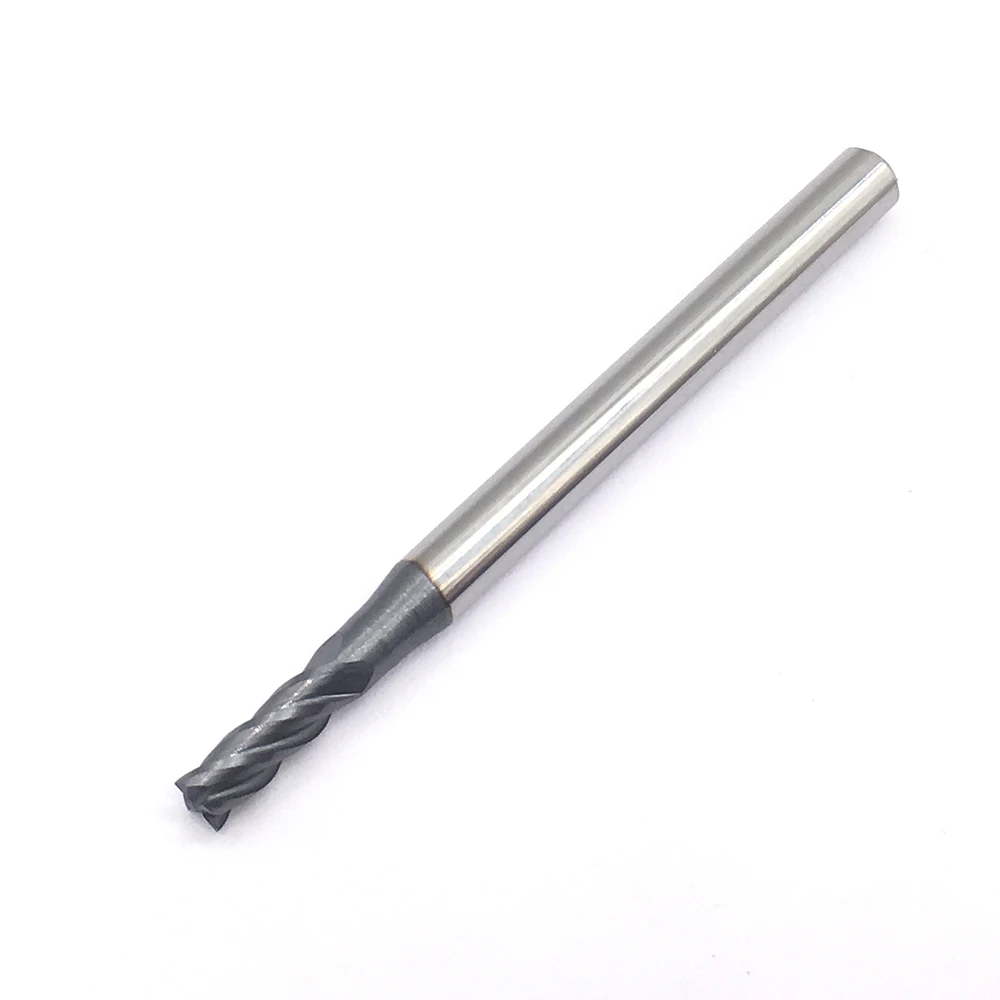 Endmills โลหะผสม 1PCS HRC50 4 ขลุ่ย 3.0XD4X50L ตัดด้านล่างคาร์ไบด์ทังสเตนสตีลสี่ใบมีดเครื่อง CNC เครื่องกลึง