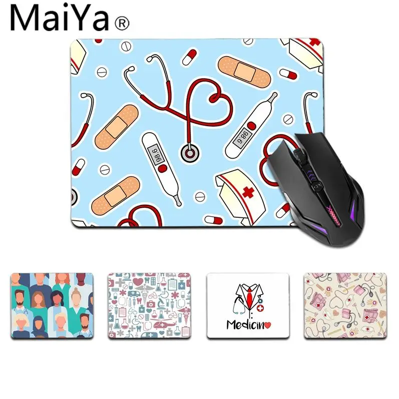 Maiya Top Quality Doctor Nurse Medical Medicine Rubber Mouse Durable Desktop Mousepad  Top Selling Wholesale Gaming Pad mouse