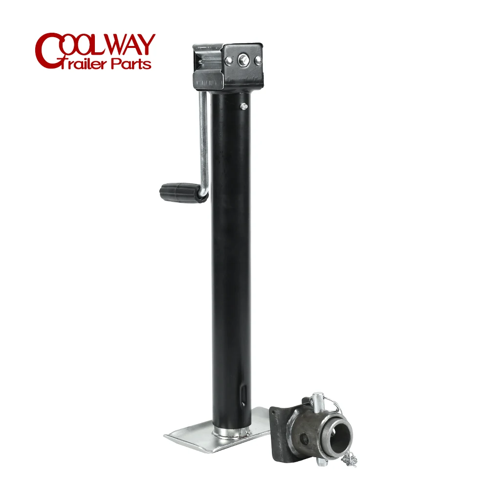 5000Lbs 15 Inch Side Wind Lift Pipe Mount Swivel Trailer Jack Stands Support Legs Corner Steady Camper Parts Welded By Customer