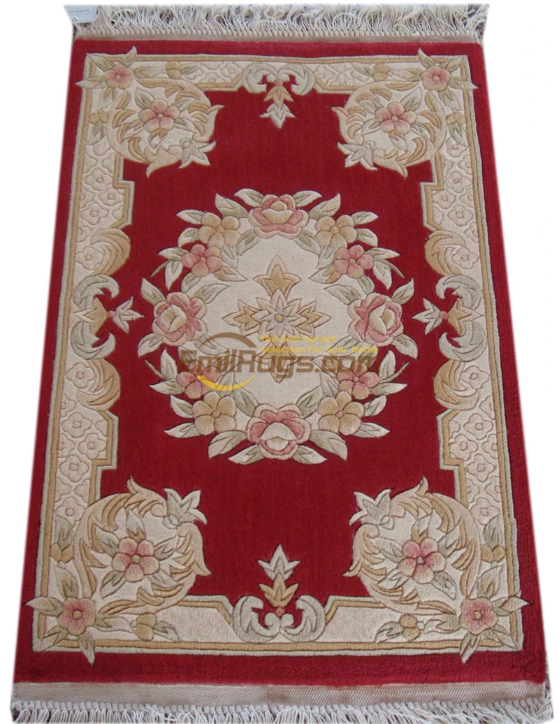 Palace French Savonnerie Area Rug Handmade Turkish Wool Knitting Carpets Luxury woven floor Rectangularchinese aubusson rug