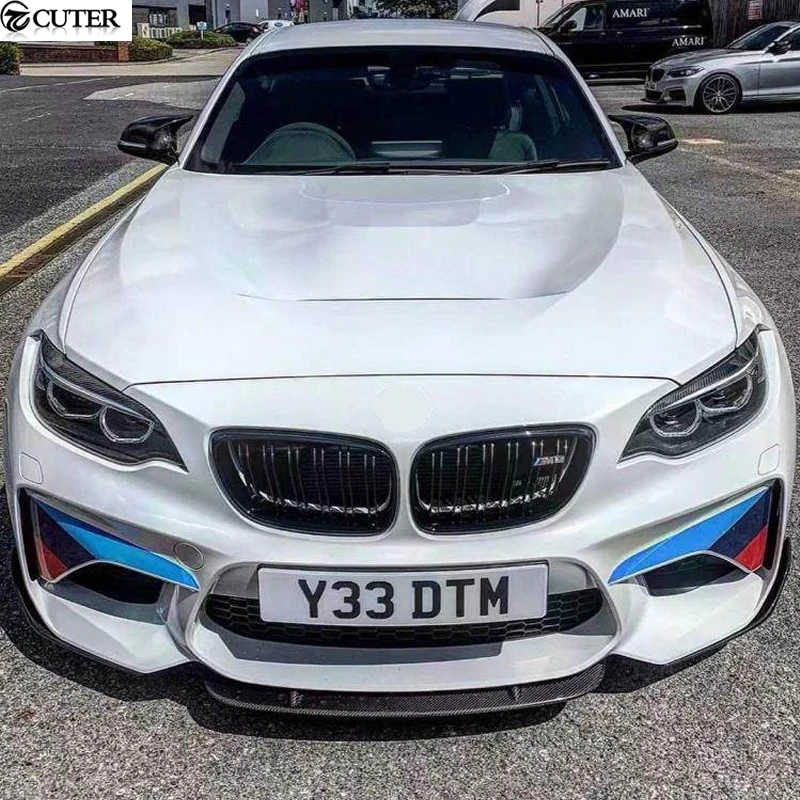 F87 M2 M2C ألياف الكربون Frp المصد الأمامي الشفاه الفاصل لسيارات Bmw F87 M2 تصفيف السيارة