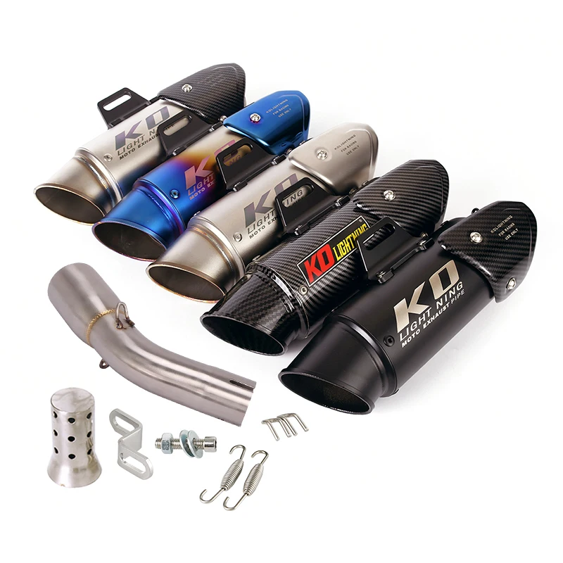

Escape Motorcycle Exhaust Middle Link Pipe And 51mm Muffler Stainless Steel Exhaust System For SUZUKI SV650 2016-2020
