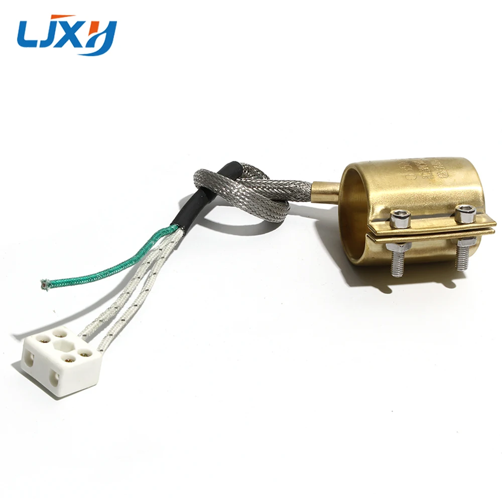 Calentador de banda de latón LJXH, anillo calefactor eléctrico 65x1 0/70x3 0/70x35/70x4 0/70x45mm, diámetro interior x altura con dos/tres/cinco cables