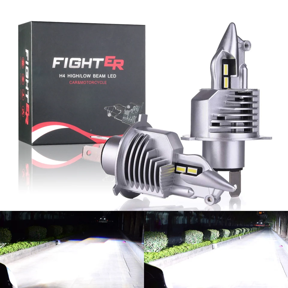 

GZKAFOLEE Fit For 99% Vehicles Mini Led H4 Bulb Car Headlamp H4 LED Bulb 12000LM 12V 24V 6500K 70W Led Headlight 2 Year Warranty