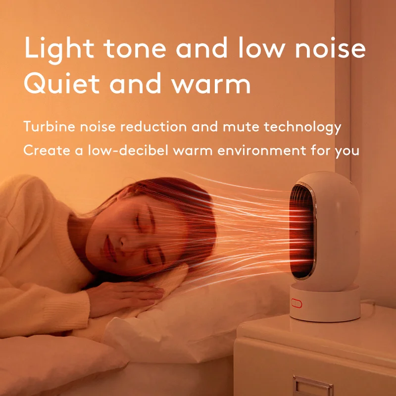 90° Shaking Head Electric Heater Fan Portable Desktop Quiet for Office Household Heating Warmer Machine Winter PTC Ceramic QN65