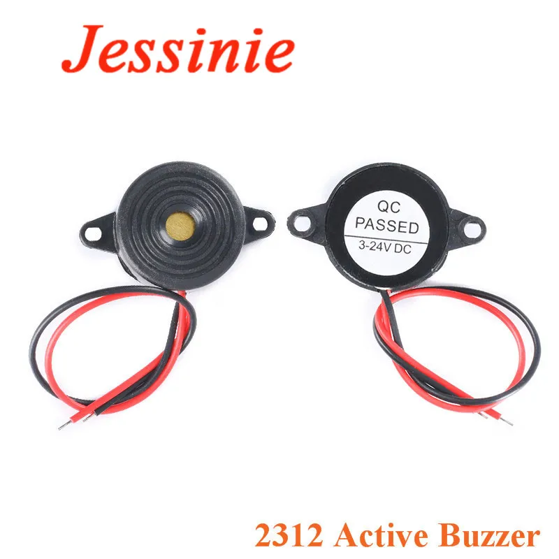 SFM-20B High Decibel Active Buzzer Alarm Speaker DC3-24V Continuous Sound Buzzer 2312 Piezoelectric Piezo Electronic For Arduino