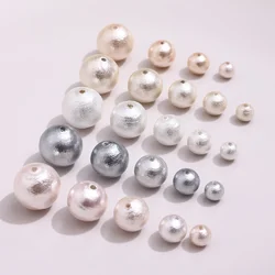 Japan Cotton Pearl Color Straight Hole Round Bead Loose Bead DIY Handmade Jewelry Earring Bracelet Necklace Accessories Material