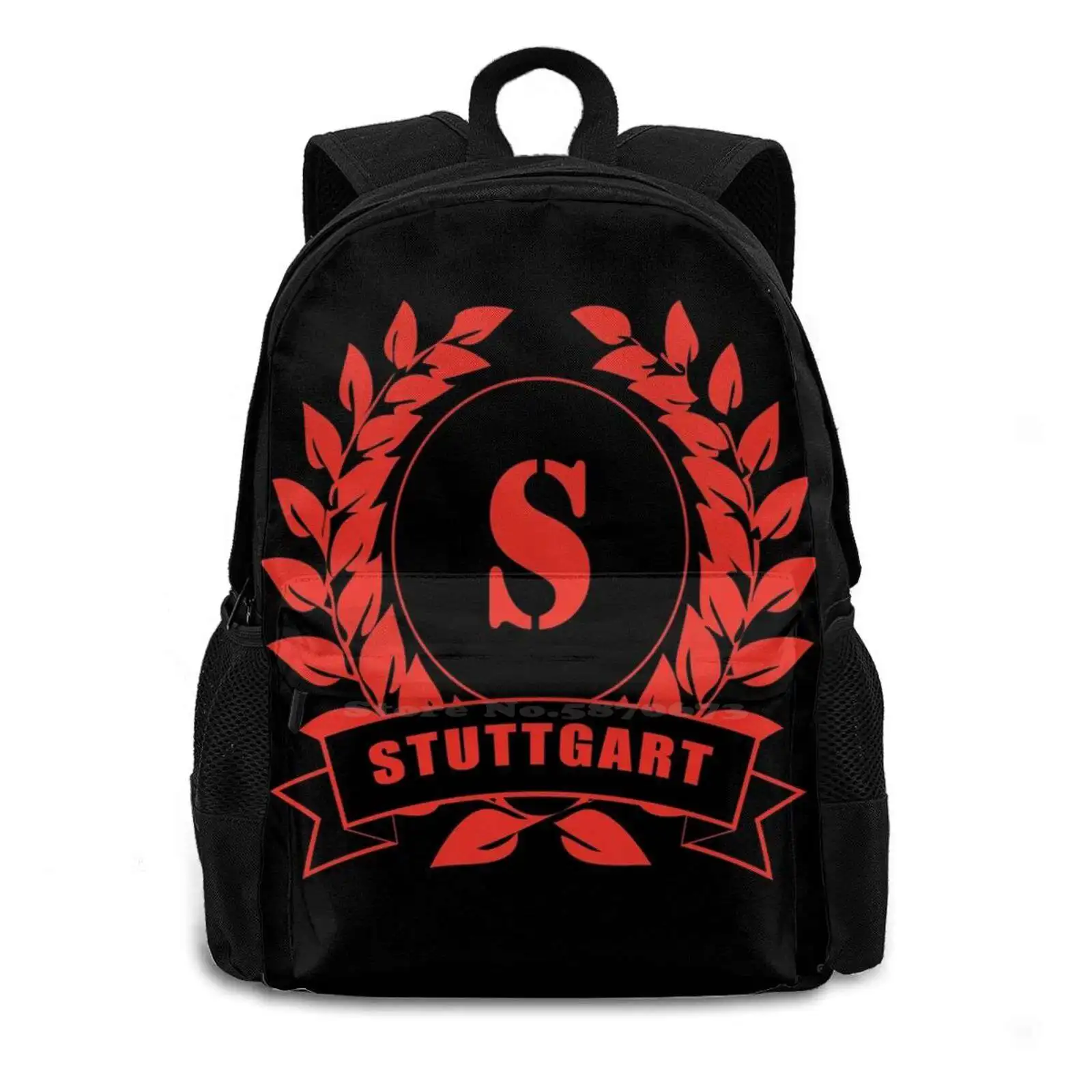 Modello Design Bagpack Borse da scuola Bad Cannstatt Neckar Stadium Stuggi Swabia Cannstatter Laurel Wreath