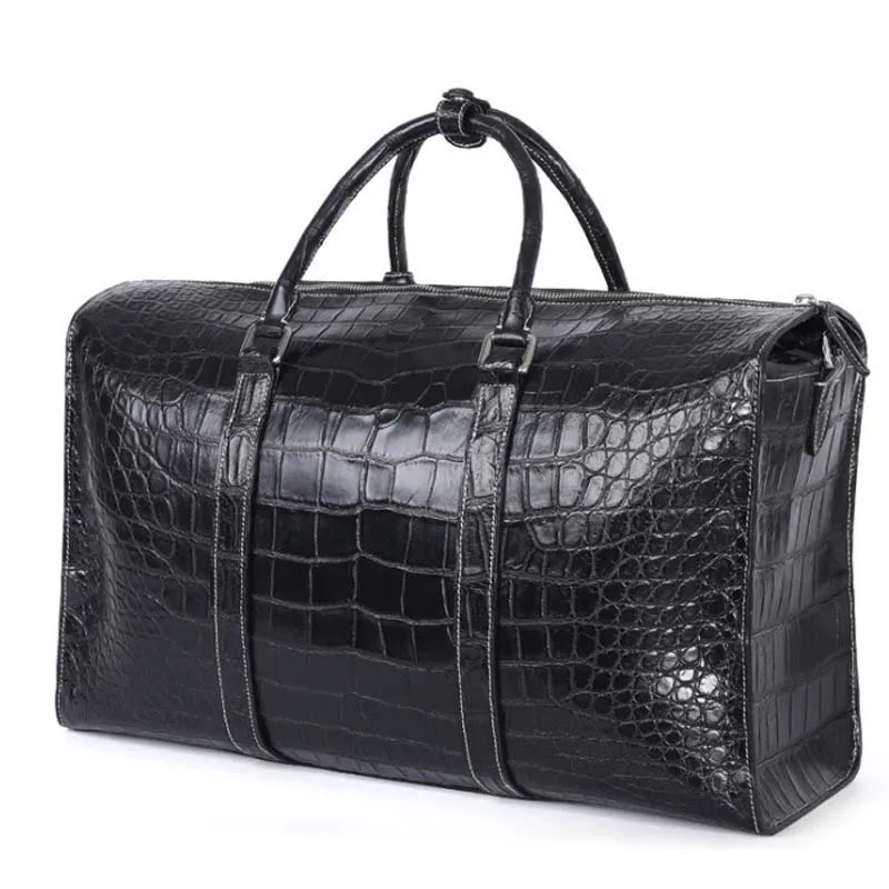 dae crocodile men handbag  male bag leisure crocodile leather  handbag  travel   large capacity  men  Travel bag men handbag