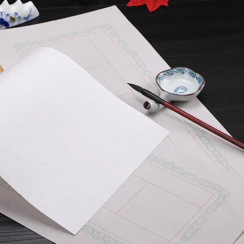 Carta Xuan per giunti a sette caratteri Papel Arroz sandalo corteccia Xuan carta cinese piccola scrittura regolare carta di riso mezza matura