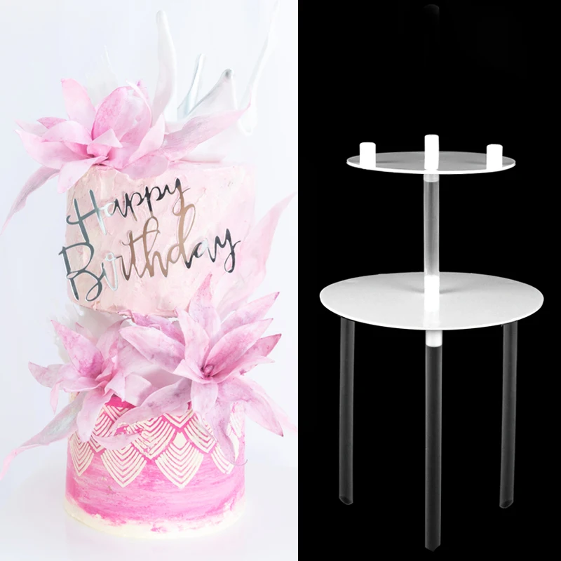 Double Cake Piling Washer Support Frame 6 Inch 8 inch Cake Bottom Diameter Cake Stand for Kitchen Baking Decoration and Tool