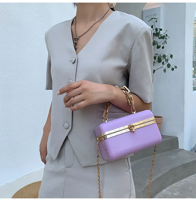 Candy Colors Crossbody Bag Trendy Handbag Brand Women Bags Acrylic Luxury Party Evening Bags Woman Wedding Box Clutch Purse